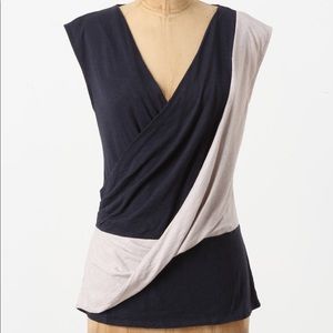 Anthropologie leifnotes crisscrossed top size S